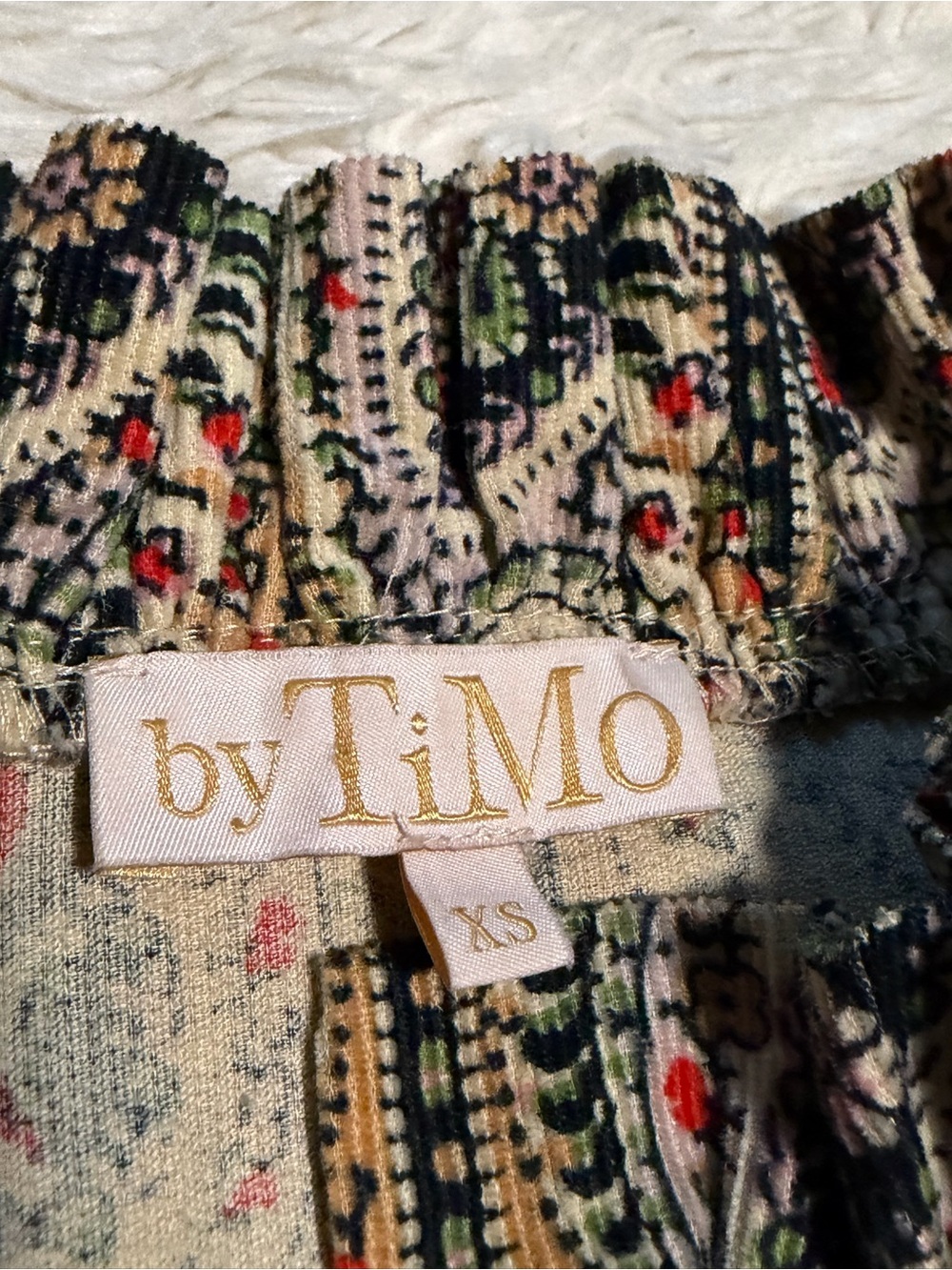 ByTiMo Paisley Baby Cord Shift Dress - Size XS - Picture 8 of 10
